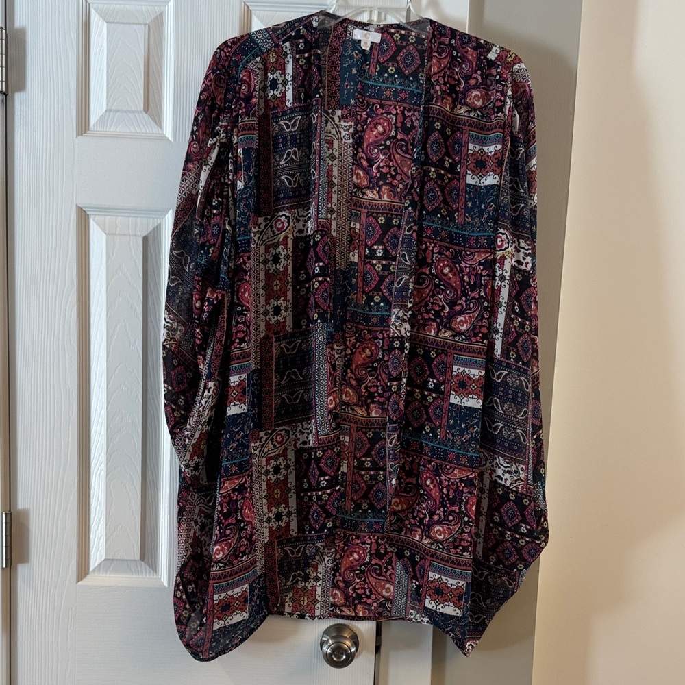 C Brand Multicolor Patterned Kimono